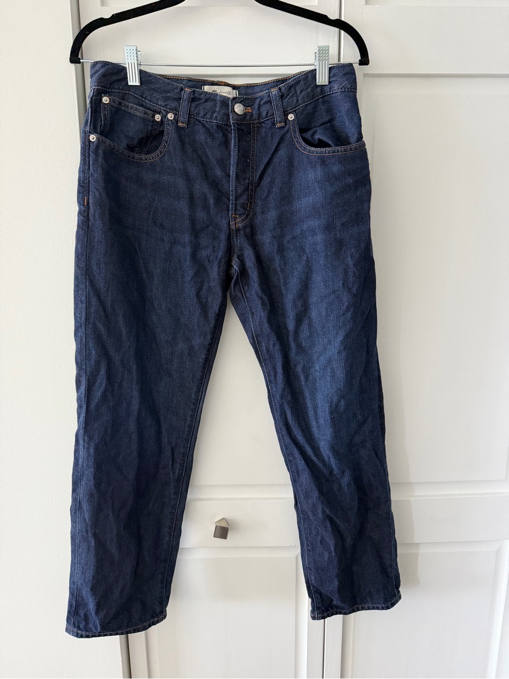 Madewell The Petite Dean Easy Straight Jean SoftDrape Foundry Wash 27P - Picture 2 of 11